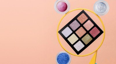 Cosmetics products banner for mega menu