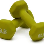 Amazon Basics 5-Pound Neoprene Dumbbells Review – Best Hand Weights for Home Workouts 6 dumbbells 5 pound