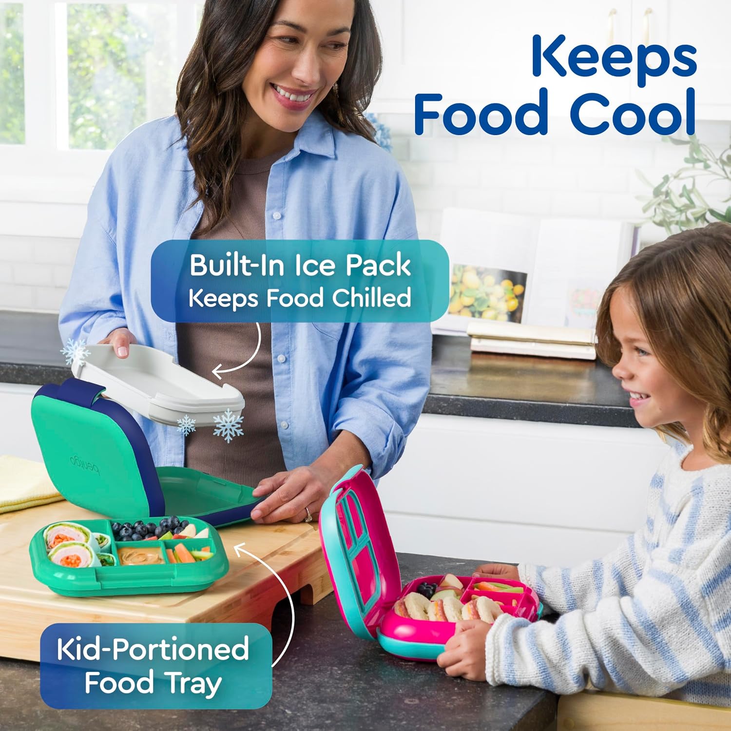 Bentgo Chill Kids Leak-Proof Lunch Box 2 Bentgo Chill Kids Leak-Proof Lunch Box