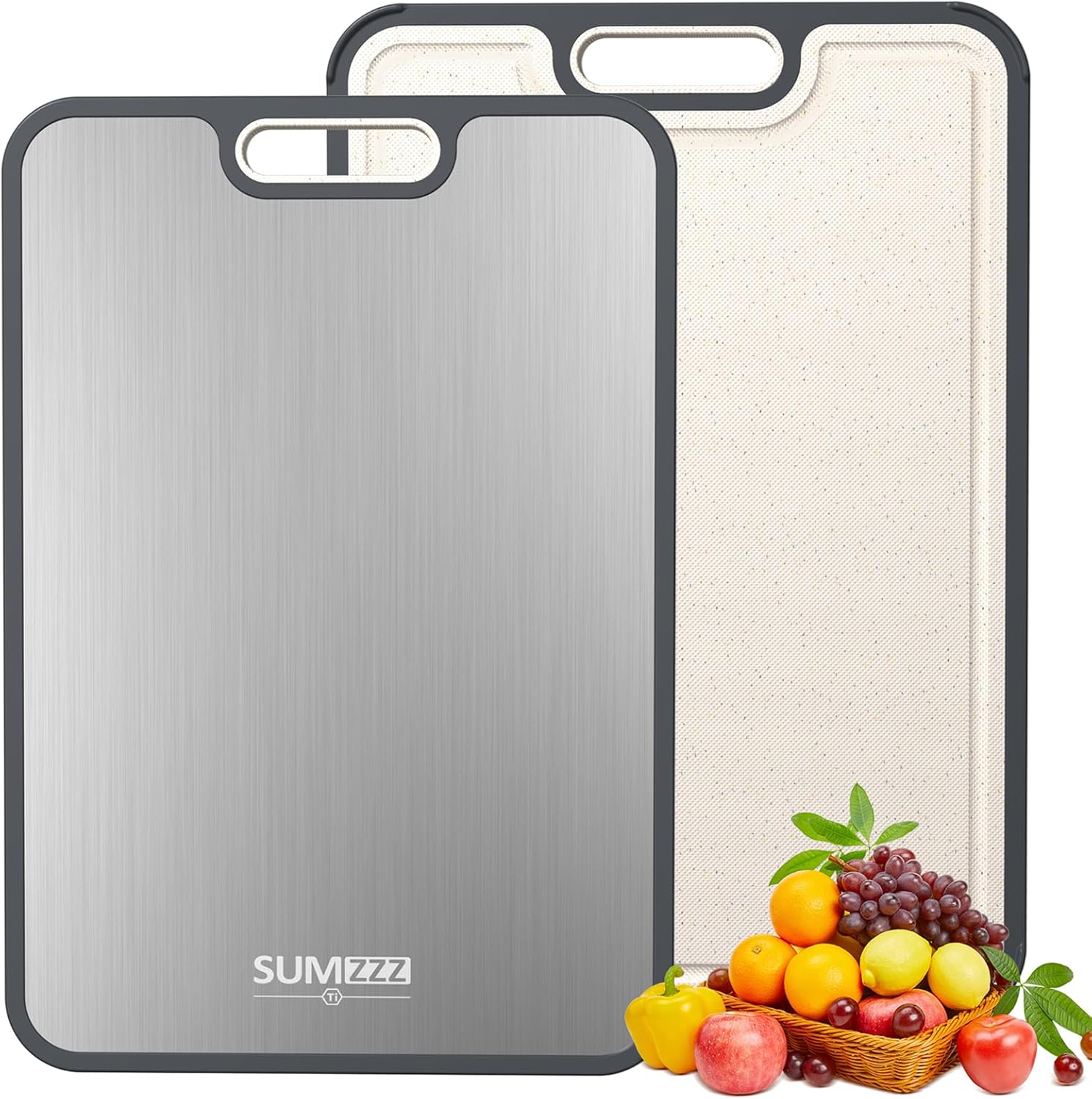 Large Double-Sided Titanium Cutting Board 3 Large Double-Sided Titanium Cutting Board