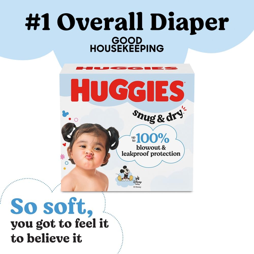 Huggies Size 1 Snug & Dry Newborn Diapers 2 Huggies Size 1 Snug & Dry Newborn Diapers