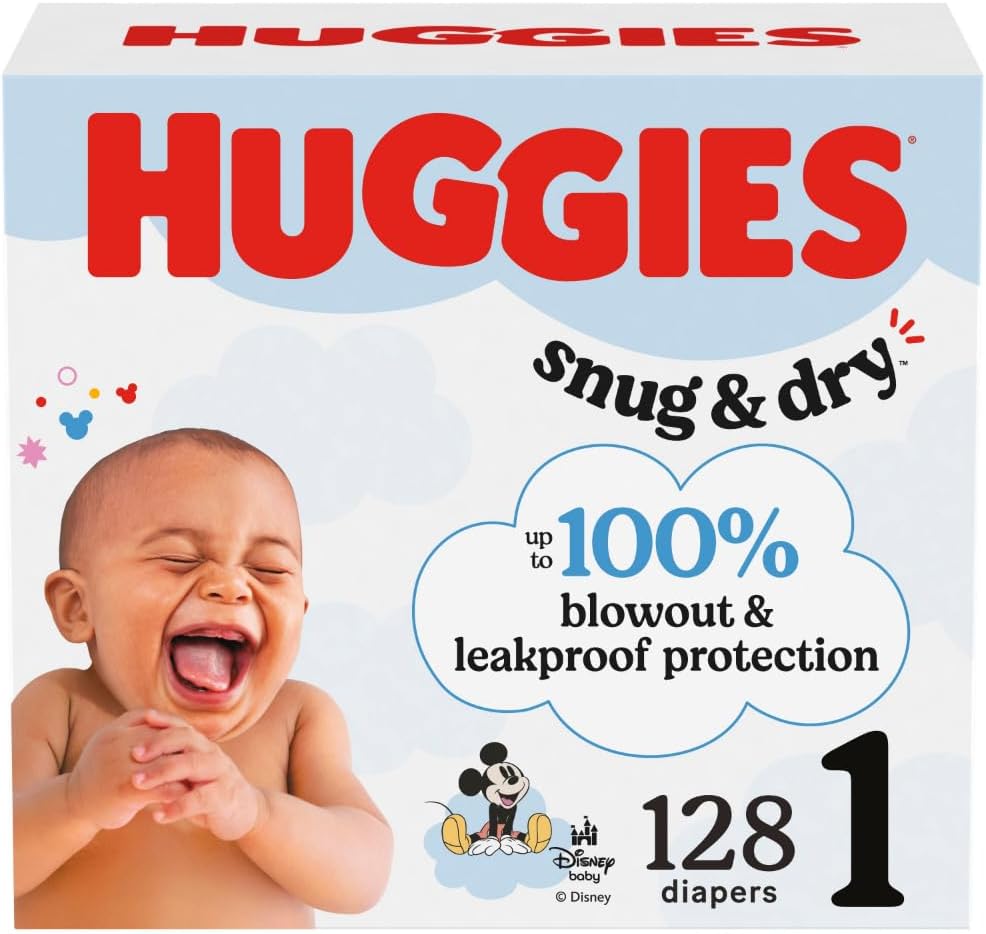 Huggies Size 1 Snug & Dry Newborn Diapers 1 Huggies Size 1 Snug & Dry Newborn Diapers