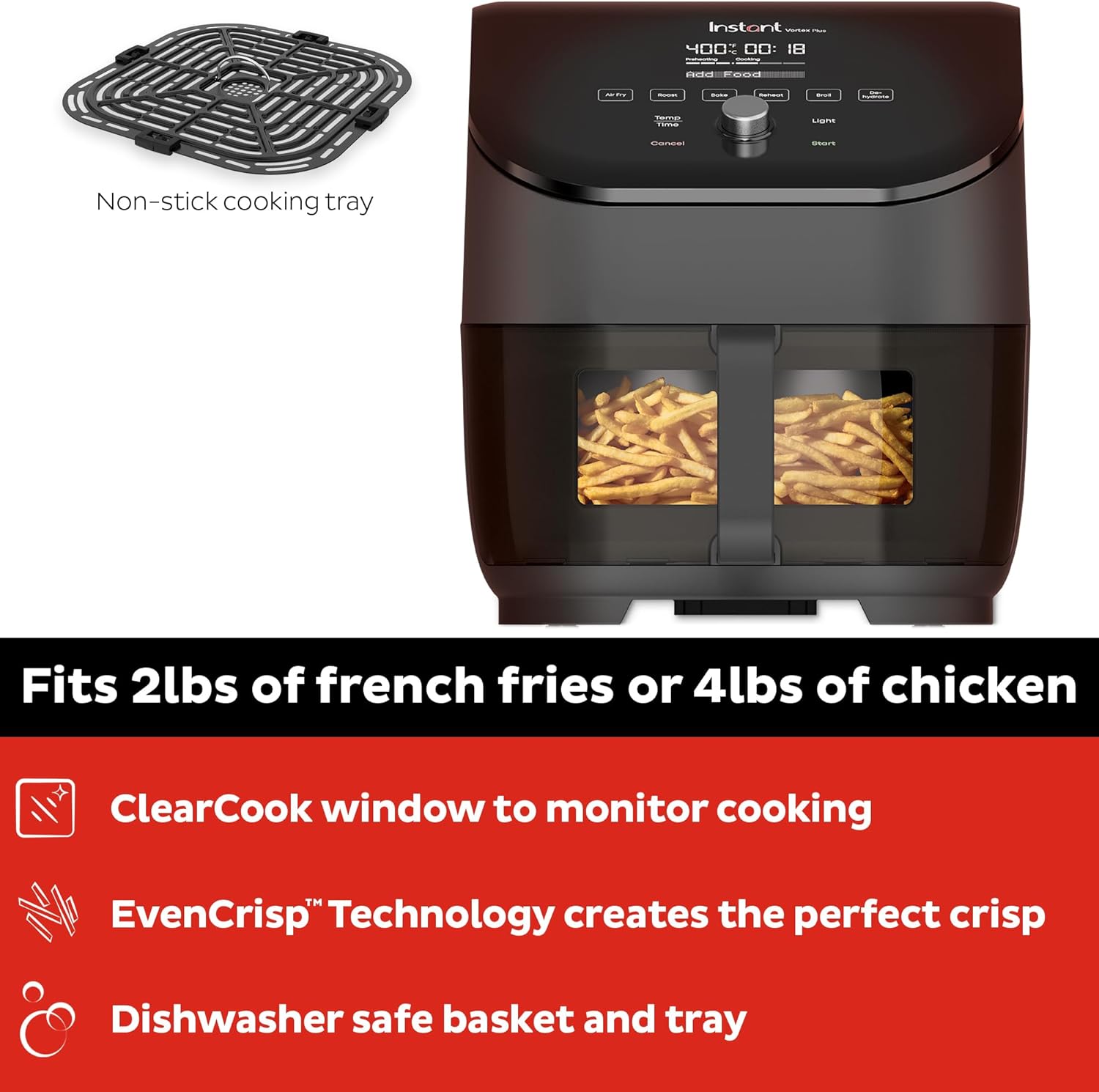 Instant Pot Vortex Plus 6QT Air Fryer 2 Instant Pot Vortex Plus 6QT Air Fryer