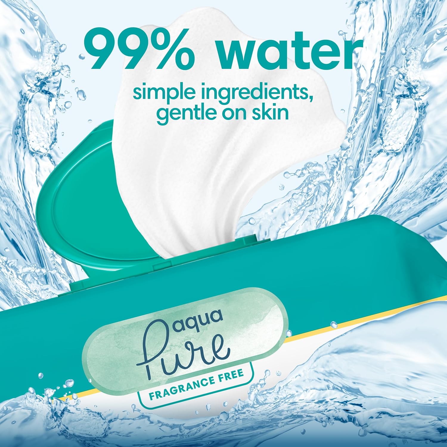 Pampers Aqua Pure Baby Wipes, 672 Count 2 Pampers Aqua Pure Baby Wipes, 672 Count