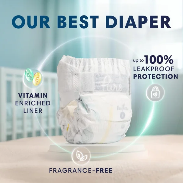 Pampers Pure Protection Size 5 Diapers, 132 Count