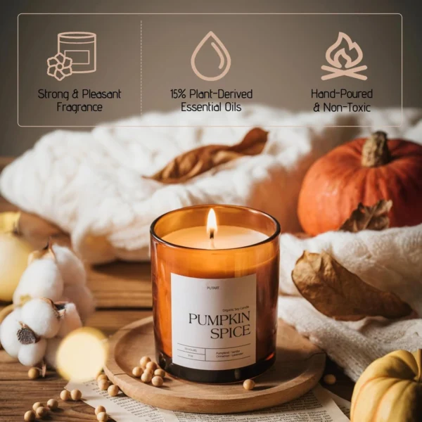 What Should You Put in a Fall Boo Basket for Friends, Family & Neighbors? (10 Ideas) 22 Luxury Pumpkin Spice Scented Candles