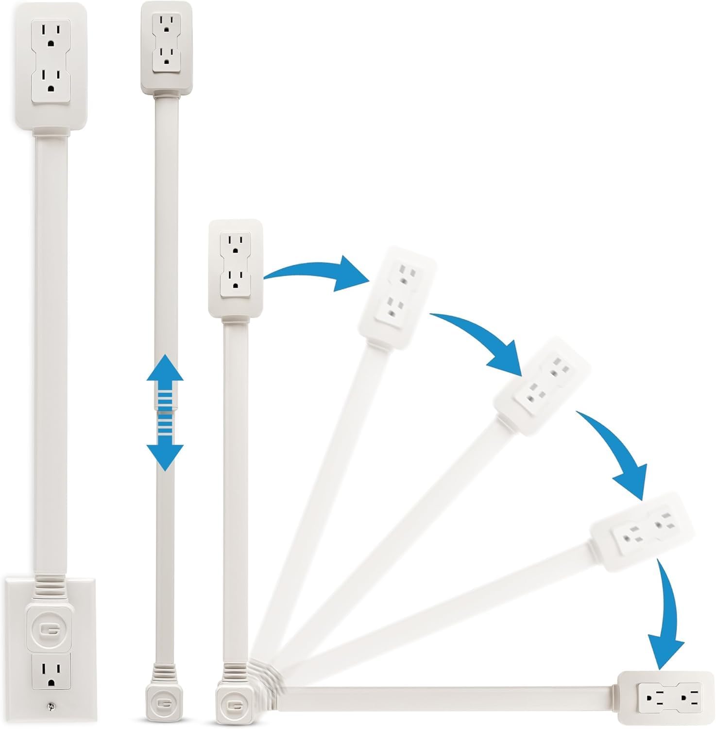 EZ Outlet Extender with USB and AC 3 EZ Outlet Extender with USB and AC