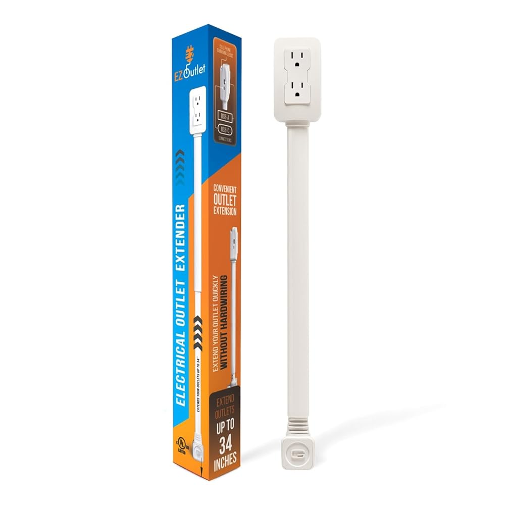 EZ Outlet Extender with USB and AC 1 EZ Outlet Extender with USB and AC