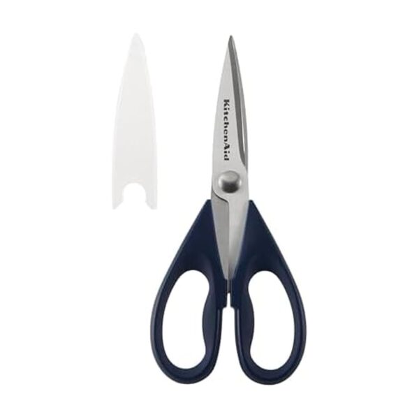 Durable Ink Blue Kitchen Shears: All-Purpose, Dishwasher Safe" or "Ink Blue Kitchen Shears: All-Purpose, Dishwasher Safe, Soft Grip