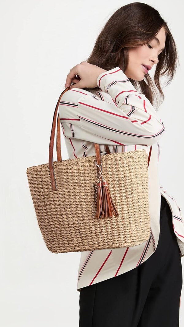 * YXILEE Women's M Size Woven Straw Tote Bag