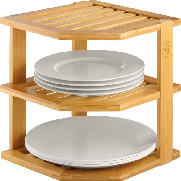 * Bambüsi 3-Tier Bamboo Corner Cabinet Organizer