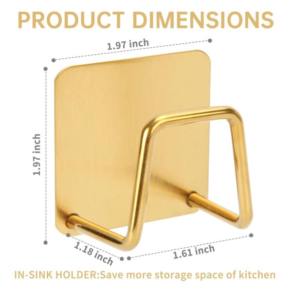 * Gold Stainless Steel Kitchen Sink Sponge Holder