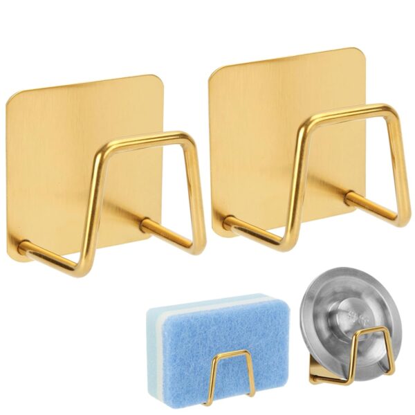 * Gold Stainless Steel Kitchen Sink Sponge Holder