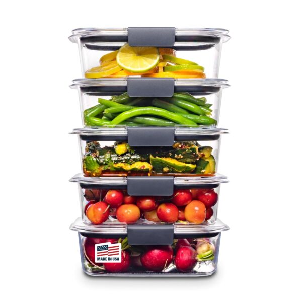 * Rubbermaid Brilliance 5-Piece Food Storage Set