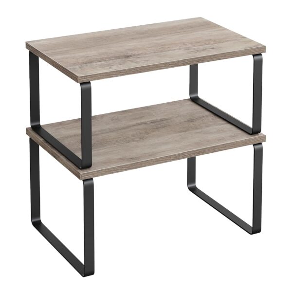 * SONGMICS Stackable Metal & Wood Kitchen Shelves