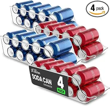 * Utopia Clear Soda Can Organizer & Dispenser (Set of 4)