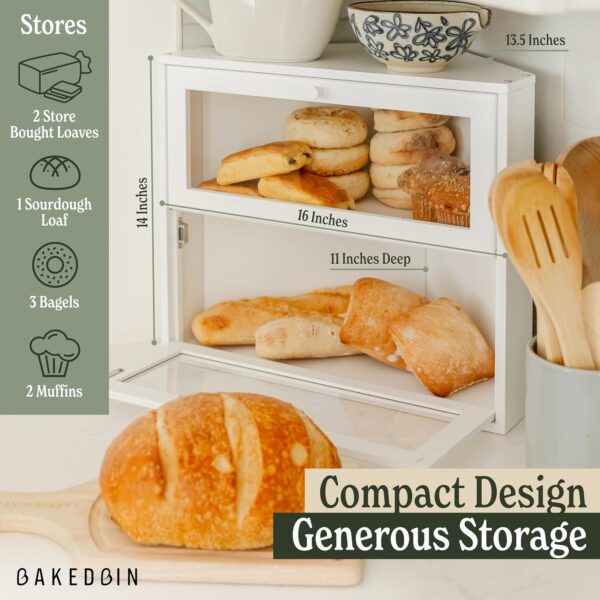Airtight Double Layer Corner Bread Box**