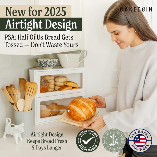* **Airtight Double Layer Corner Bread Box**