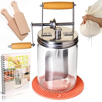 * Dazey Hand Crank Manual Butter Maker Kit