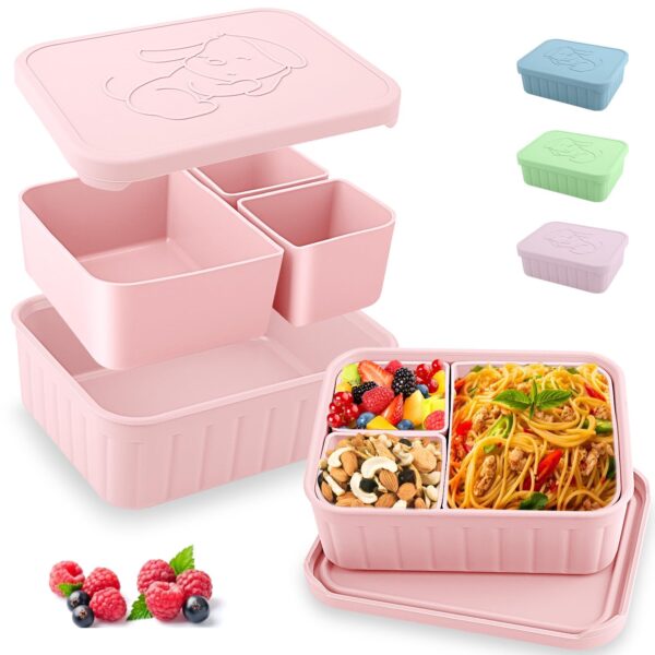 * **Kids Reusable Silicone Bento Lunch Box** (6 words)